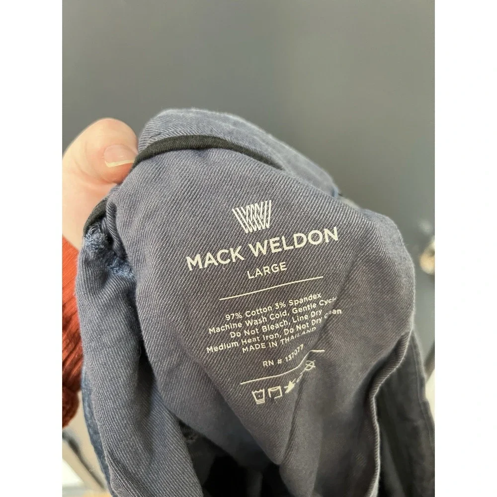Mack Weldon For Daily Wear Sweatpants Mens Sz L Heather Gray Cotton